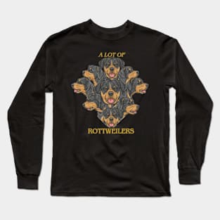 a lot of rottweilers Long Sleeve T-Shirt